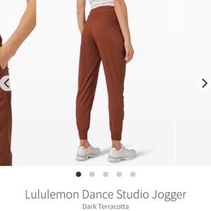 Lululemon Dance Studio Jogger Dark Terracotta Brick Red 6